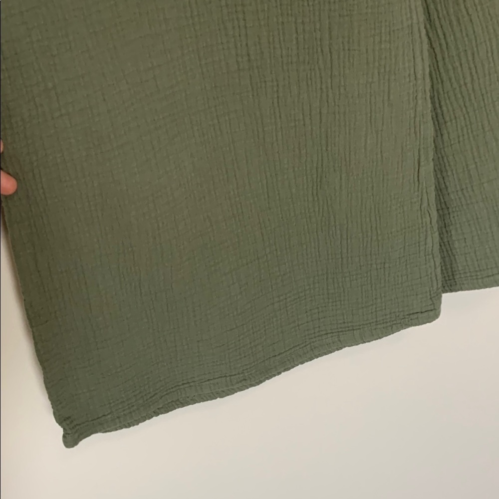 AERIE Pool To Party Wide Leg Gauzy Pants Green Size XL - Picture 5 of 14